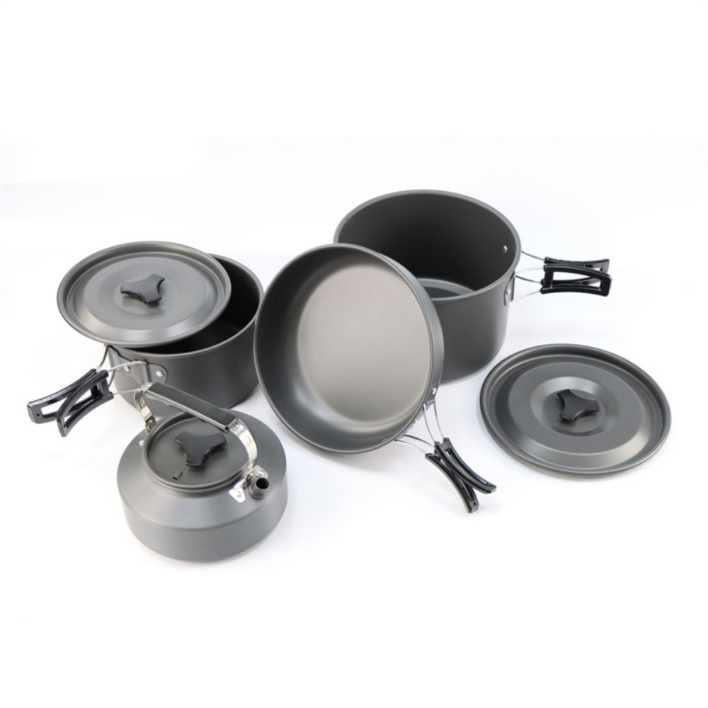 Camping Cooking Set Large - Lightweight Aluminum Alloy Outdoor Camping Cooking