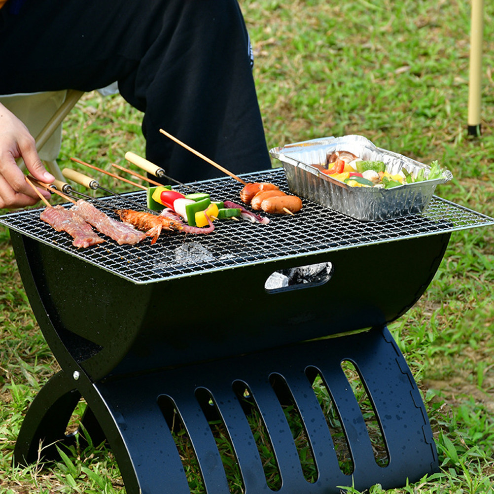 Camping Cooking Mesh - 2Pcs Stainless Steel Barbecue Wire Mesh