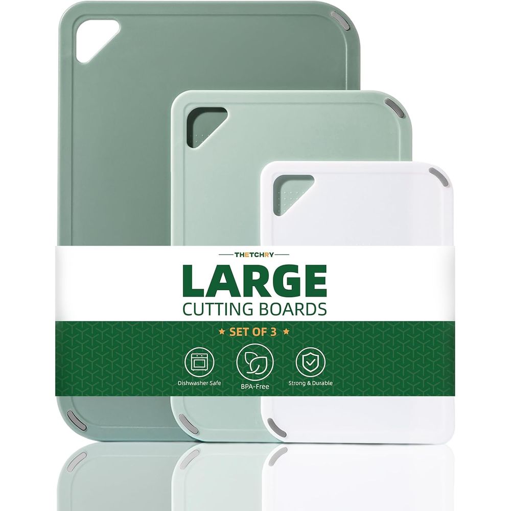 Camping Cooking Set Large - Plastic Cutting Board Set of 3