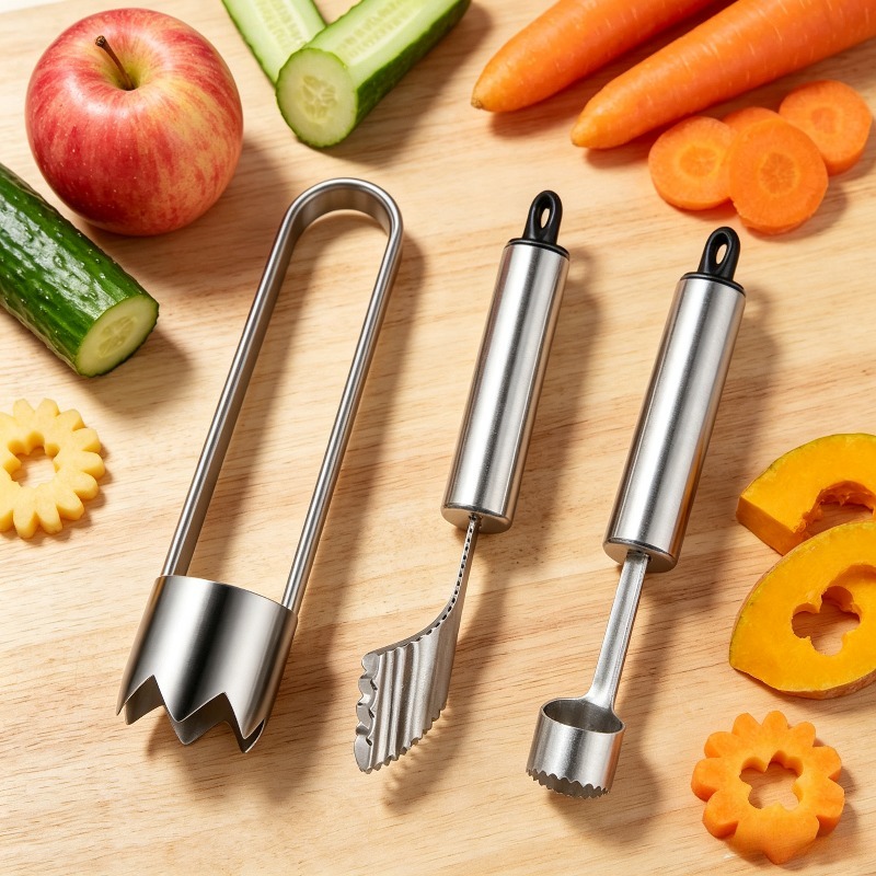 Camping Cooking Kit - 3pcs Stainless Steel Jalapeno Pepper Corer