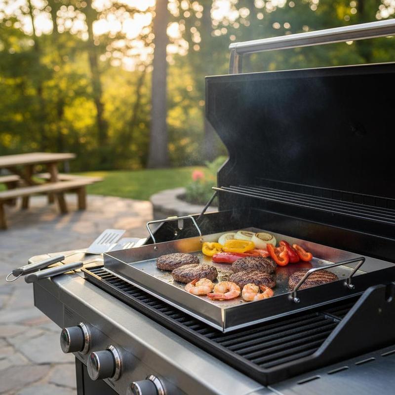 Camping Cooking Bowl - Universal Flat Top Griddle 18x16 Inch