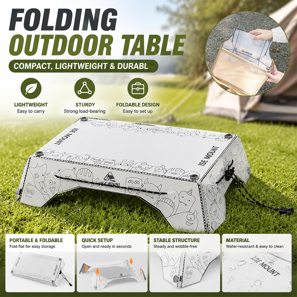 Camping Cooking Table With Storage - Portable Multi Folding Camping Table PP