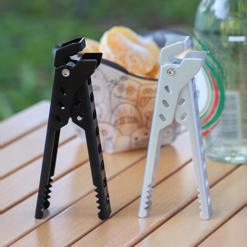 Camping Cooking Bowl - Durable Anti-hot Pot Clip Rustproof Alloy