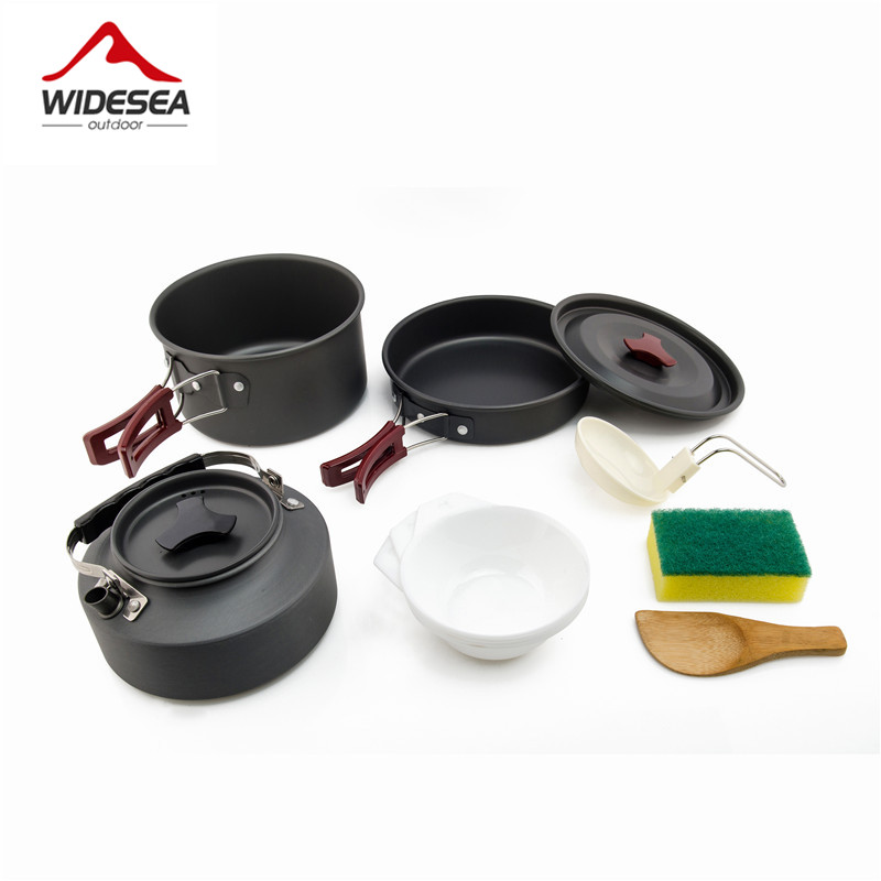 Camping Cooking Set Large - Widesea Camping Cookware Set Outdoor Pot