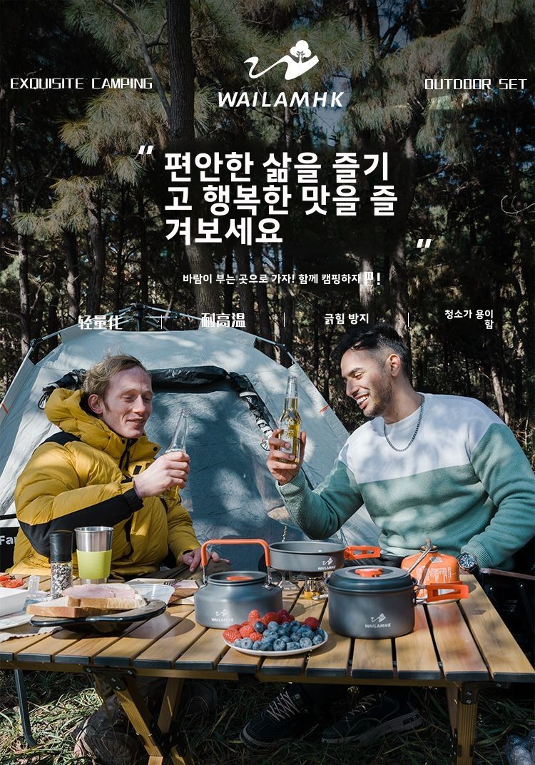 Outdoor Camping Cookware Set P - огляд і ціна Camping Cooking Set Compact