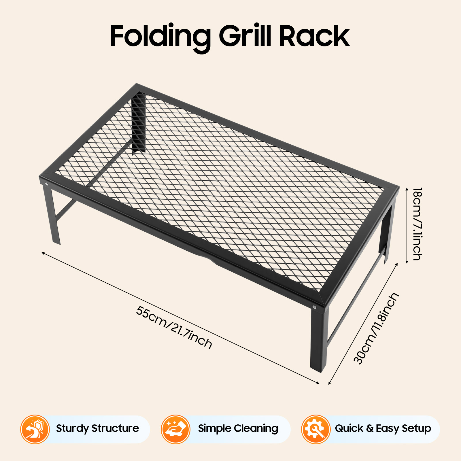 Campfire Grill, BBQ Set, Foldi - огляд і ціна Camping Cooking Set Compact