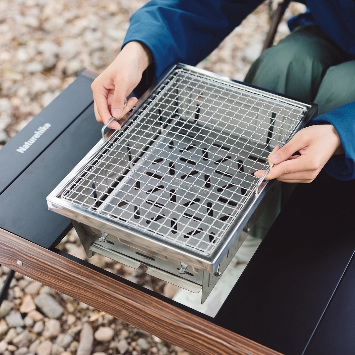 Naturehike Camping Charcoal Gr - огляд і ціна Camping Cooking Table