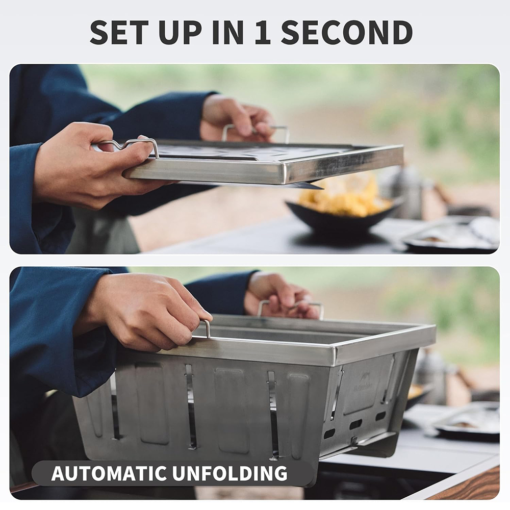 Naturehike Camping Charcoal Gr - огляд і ціна Camping Cooking Table