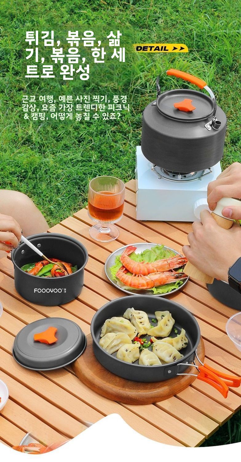 Outdoor Camping Cookware Set P - огляд і ціна Camping Cooking Set Compact
