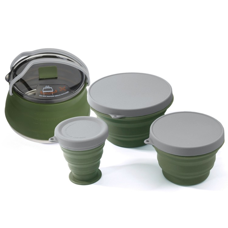 Folding Pot Set Portable Compa - огляд і ціна Camping Cooking Set Compact