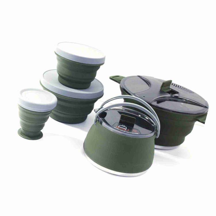 Folding Pot Set Portable Compa - огляд і ціна Camping Cooking Set Compact