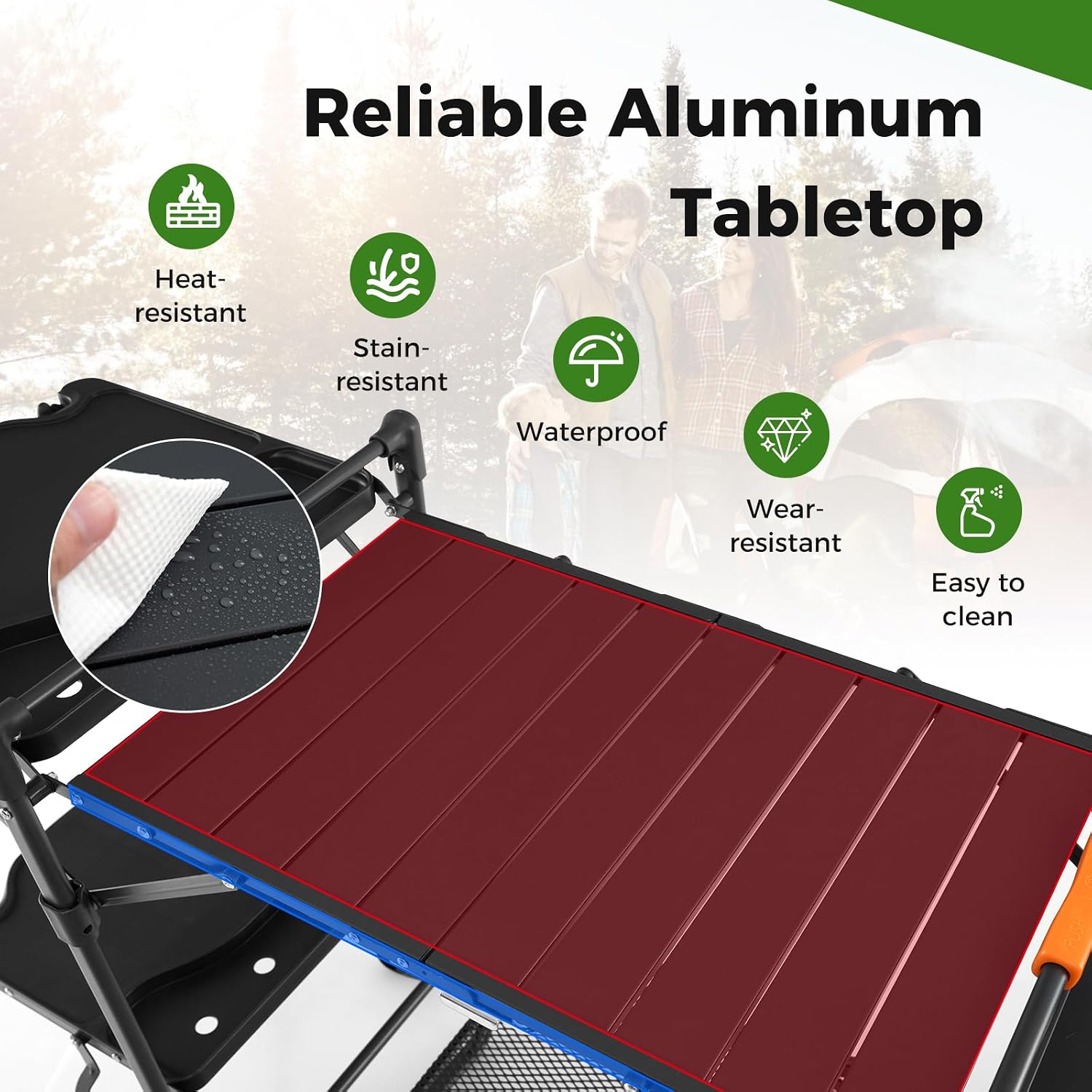 Portable Camp Cooking Table wi - огляд і ціна Camping Cooking Table With Storage