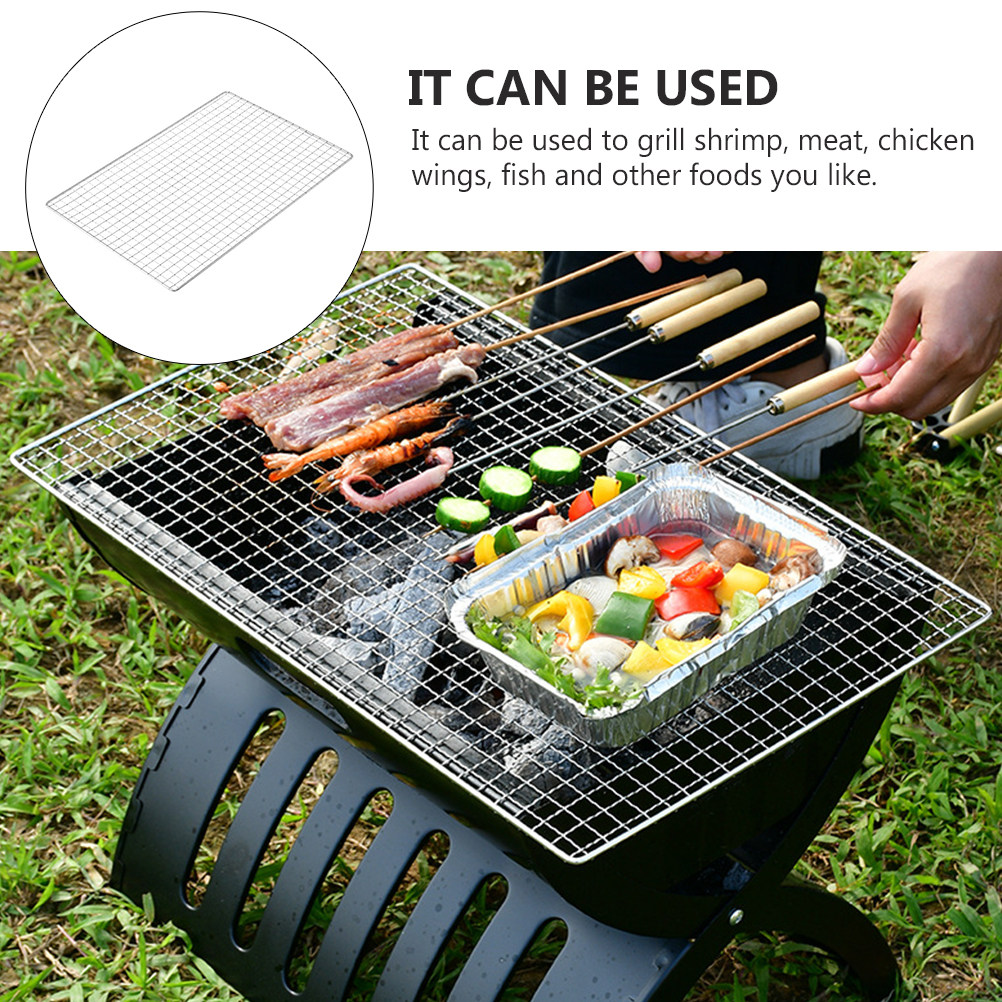 2Pcs Stainless Steel Barbecue  - огляд і ціна Camping Cooking Mesh