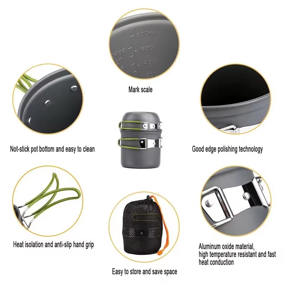 Ultralight Camping Cookware Me - огляд і ціна Camping Cooking Kit