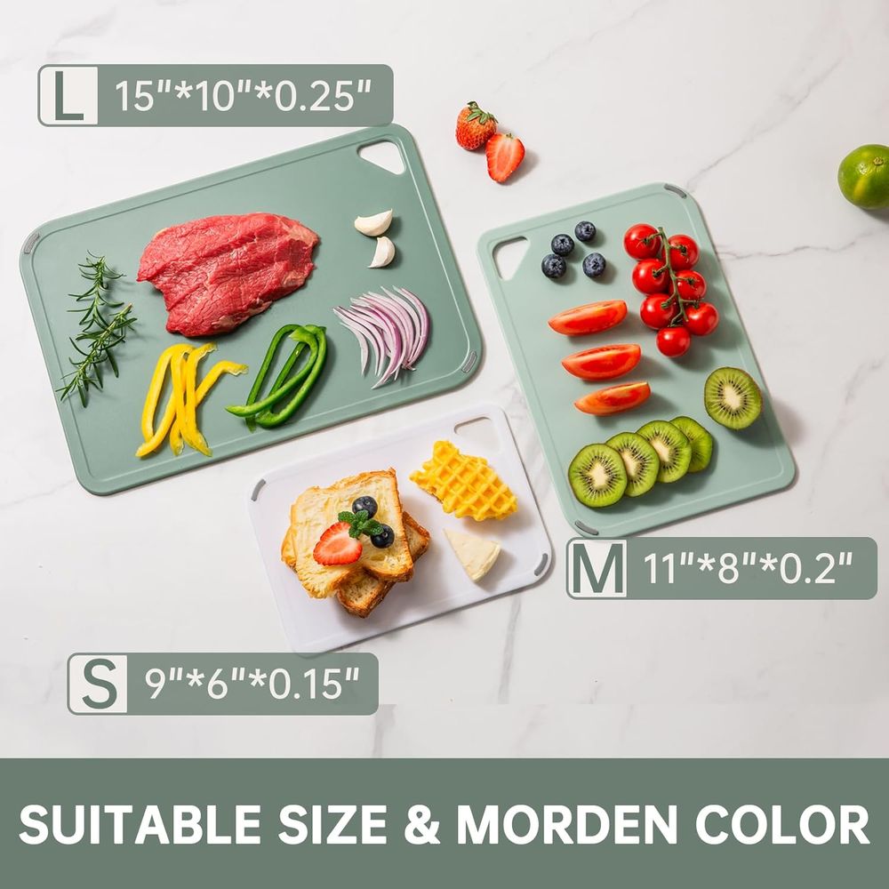 Plastic Cutting Board Set of 3 - огляд і ціна Camping Cooking Set Large