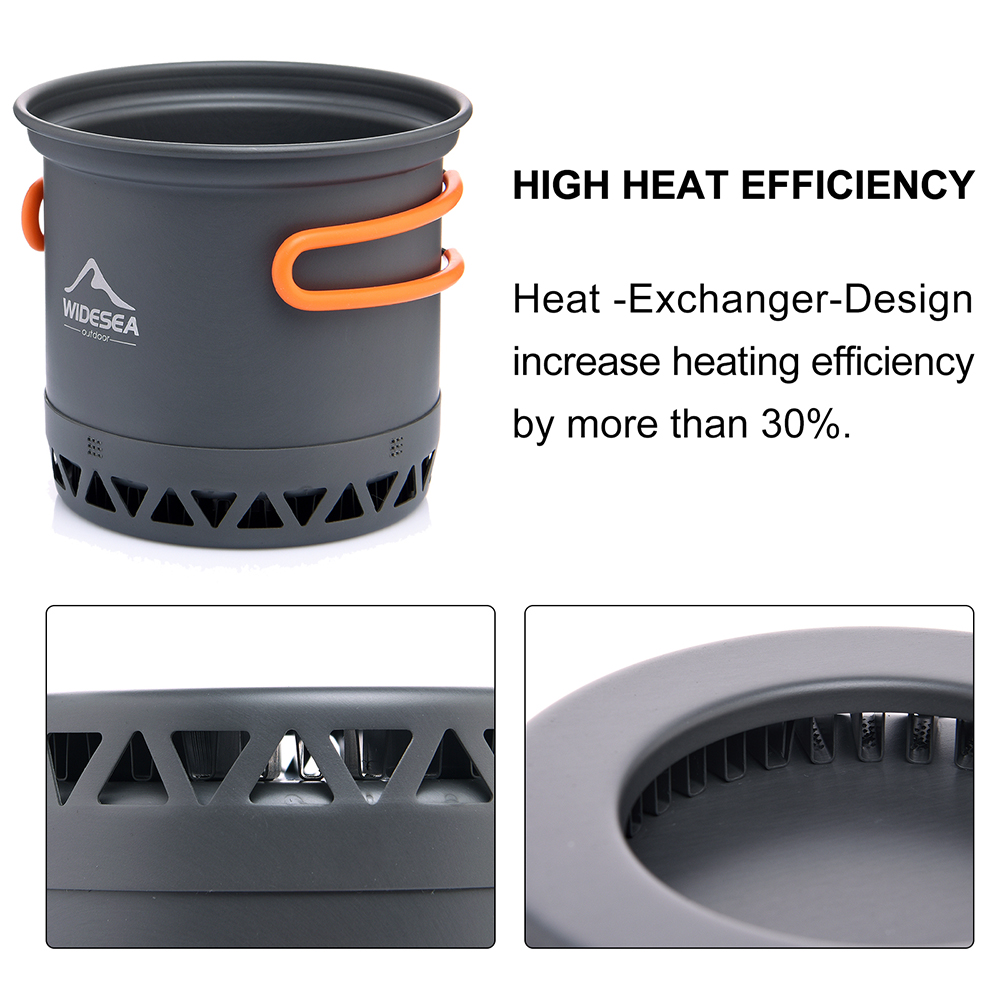 Widesea Camping Pot 1.3L 2.3L  - огляд і ціна Camping Cooking Set Jetboil
