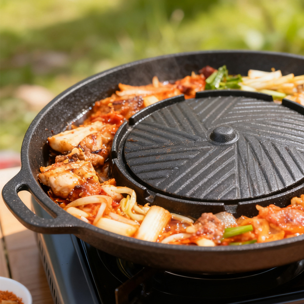 KOSUN Korean BBQ Grill Pan 2 i - огляд і ціна Camping Cooking Bowl
