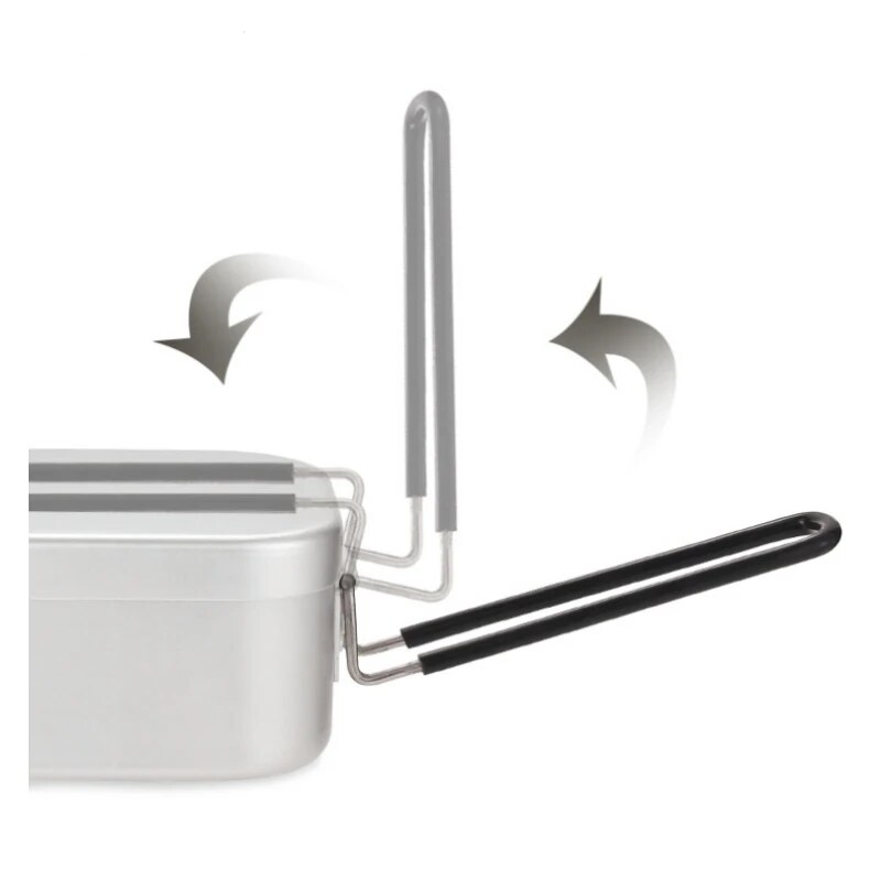 800/1400ML Aluminum Lunch Boxe - огляд і ціна Camping Cooking Bowl