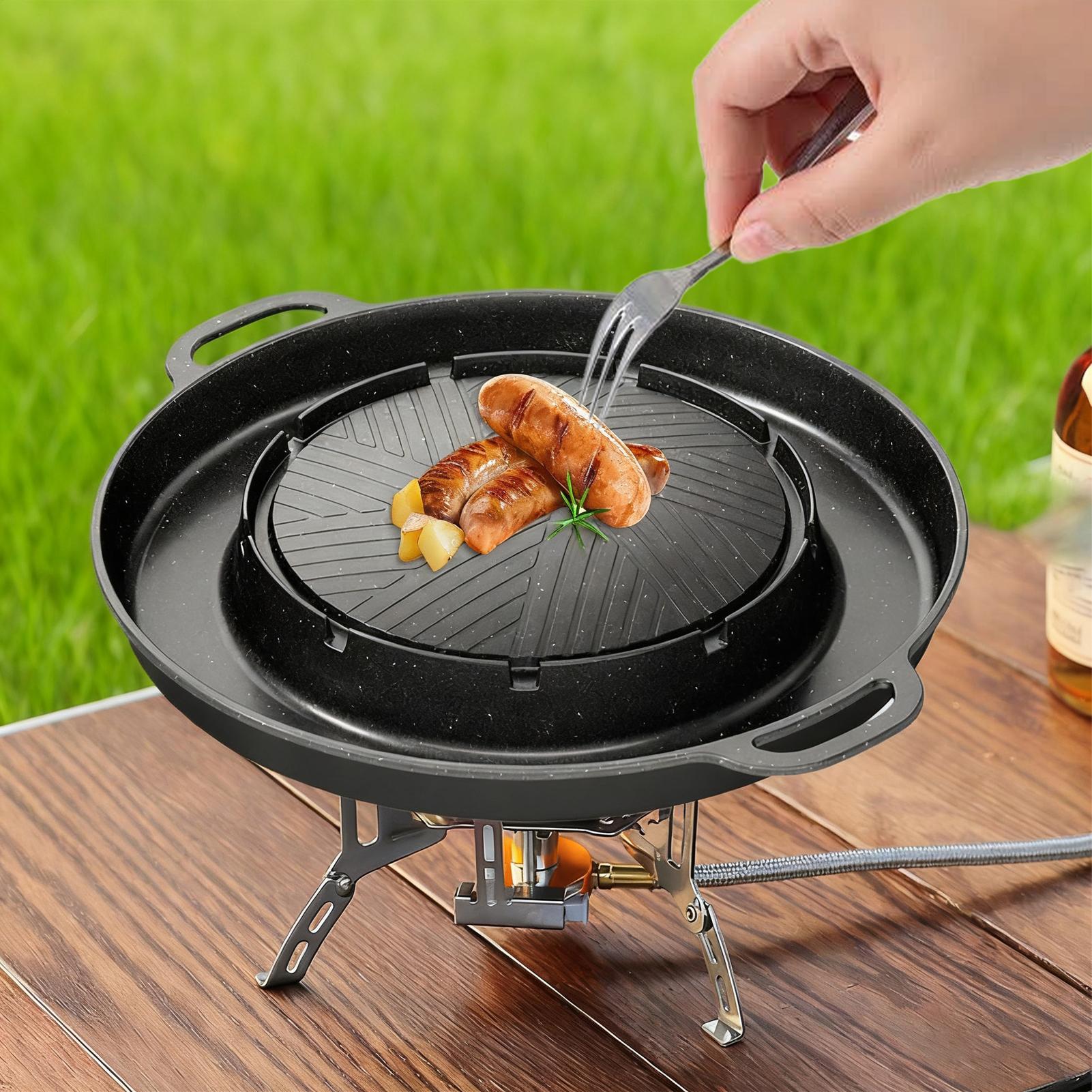 2-in-1 Grill & Hot Pan for Sto - огляд і ціна Camping Cooking Table