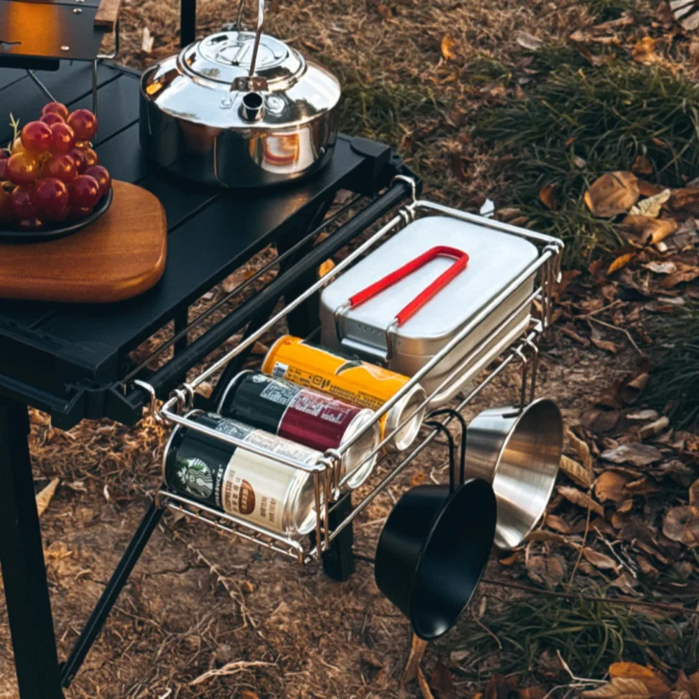 Aluminum IGT Table Side Storag - огляд і ціна Camping Cooking Table With Storage