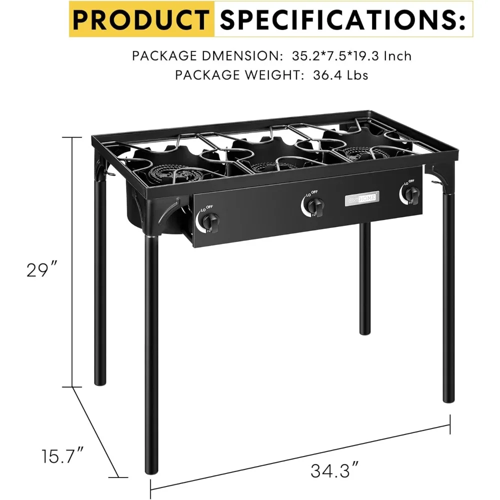 -3 Burner Extra Large Charcoal - огляд і ціна Camping Cooking Materials
