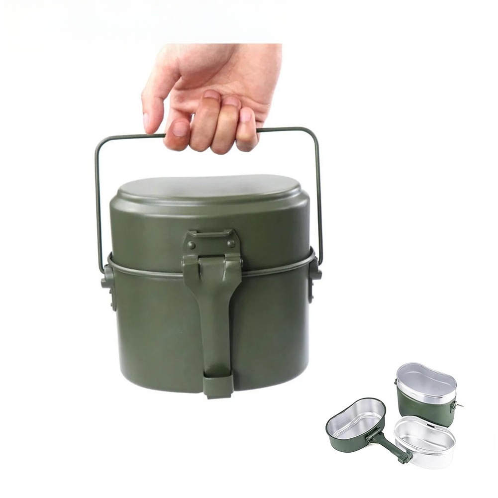 3 Pcs Aluminum Lunch Box Set 6 - огляд і ціна Camping Cooking Set Compact
