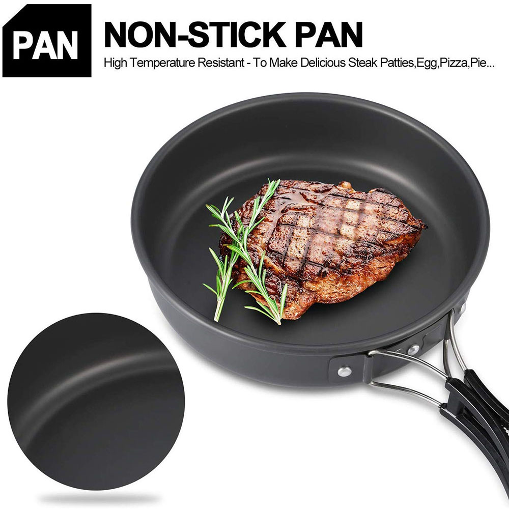 Camping Cookware Set Aluminum  - огляд і ціна Camping Cooking Set Large