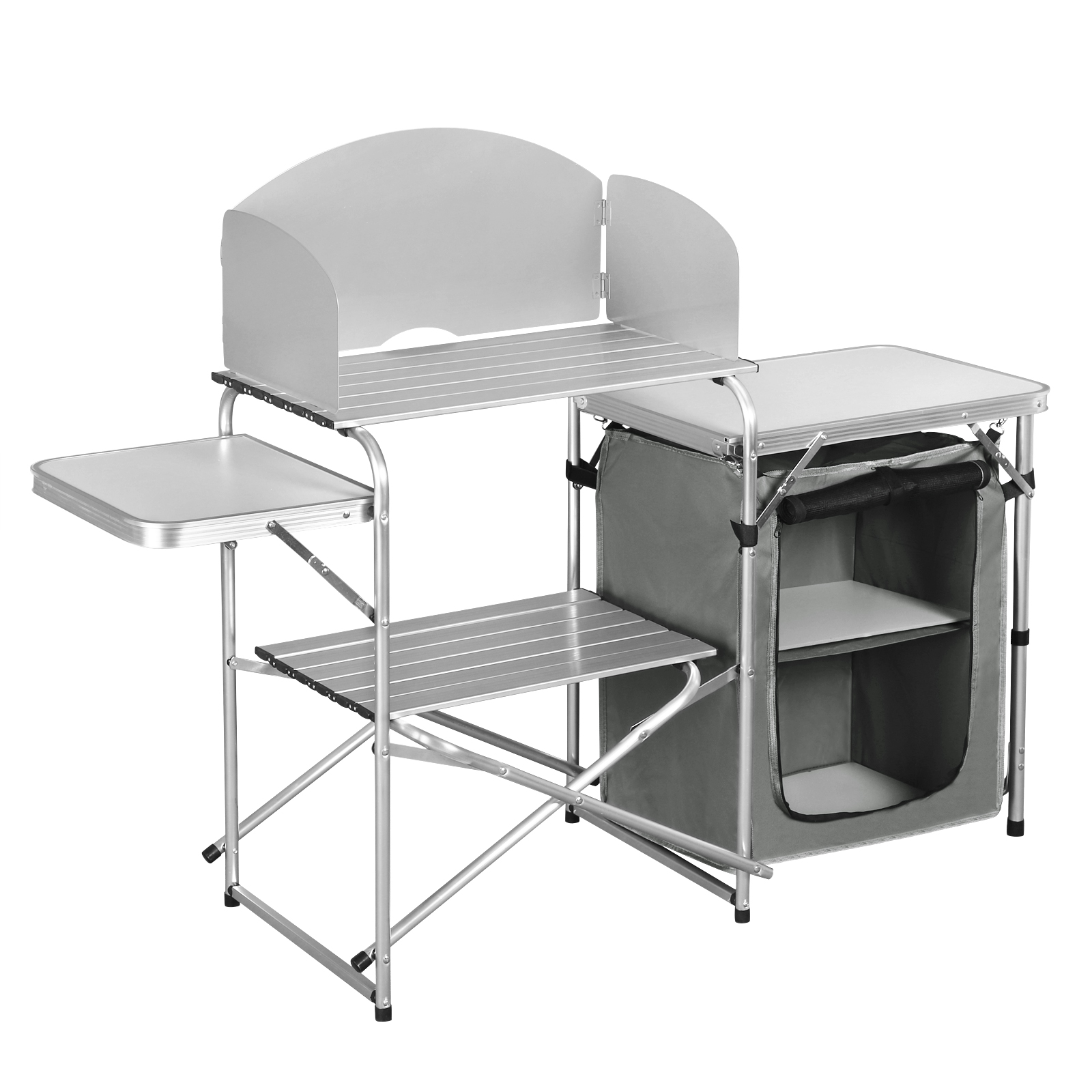 Aluminium Foldable Camping Cab - огляд і ціна Camping Cooking Table With Storage