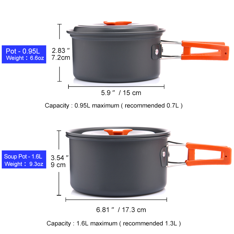 Widesea Camping Outdoor Cookwa - огляд і ціна Camping Cooking Set Jetboil