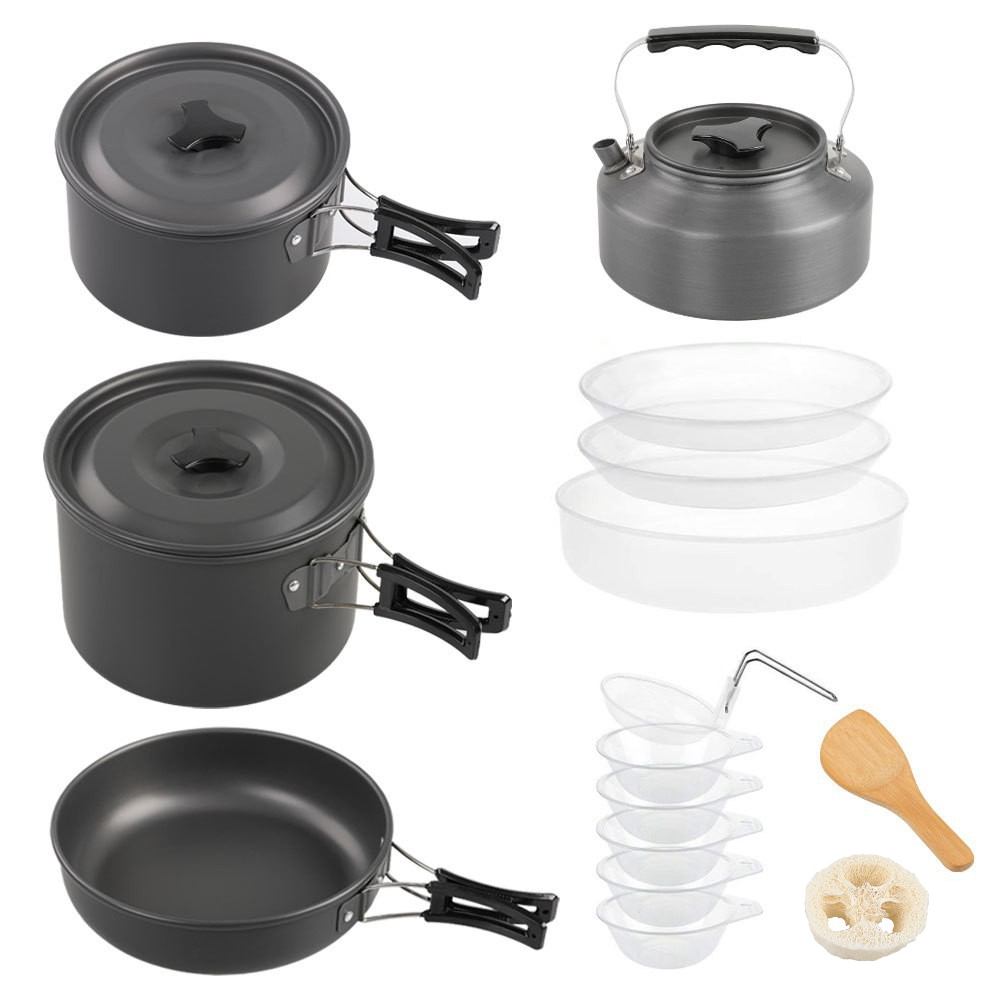 Outdoor large cooking set, 2-4 - огляд і ціна Camping Cooking Set Large