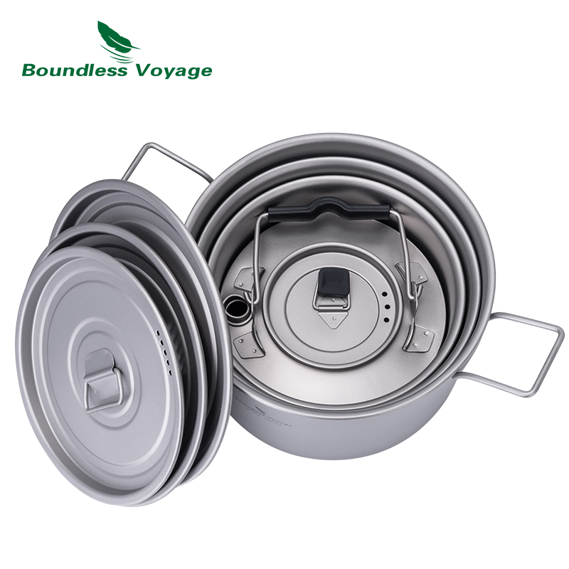 Boundless Voyage Titanium Pot  - огляд і ціна Camping Cooking Set Compact