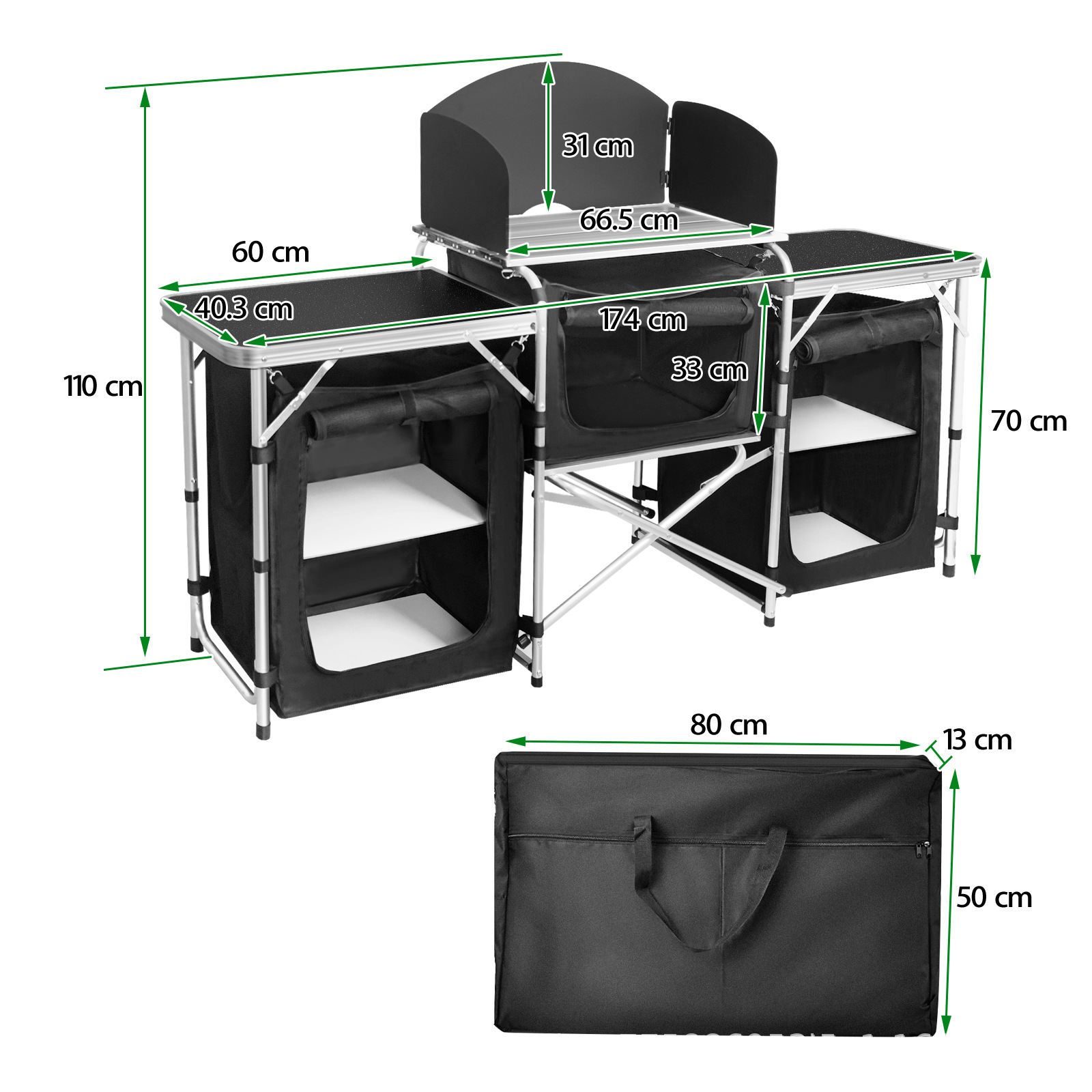 Hot-selling Outdoor Camping Mo - огляд і ціна Camping Cooking Table With Storage