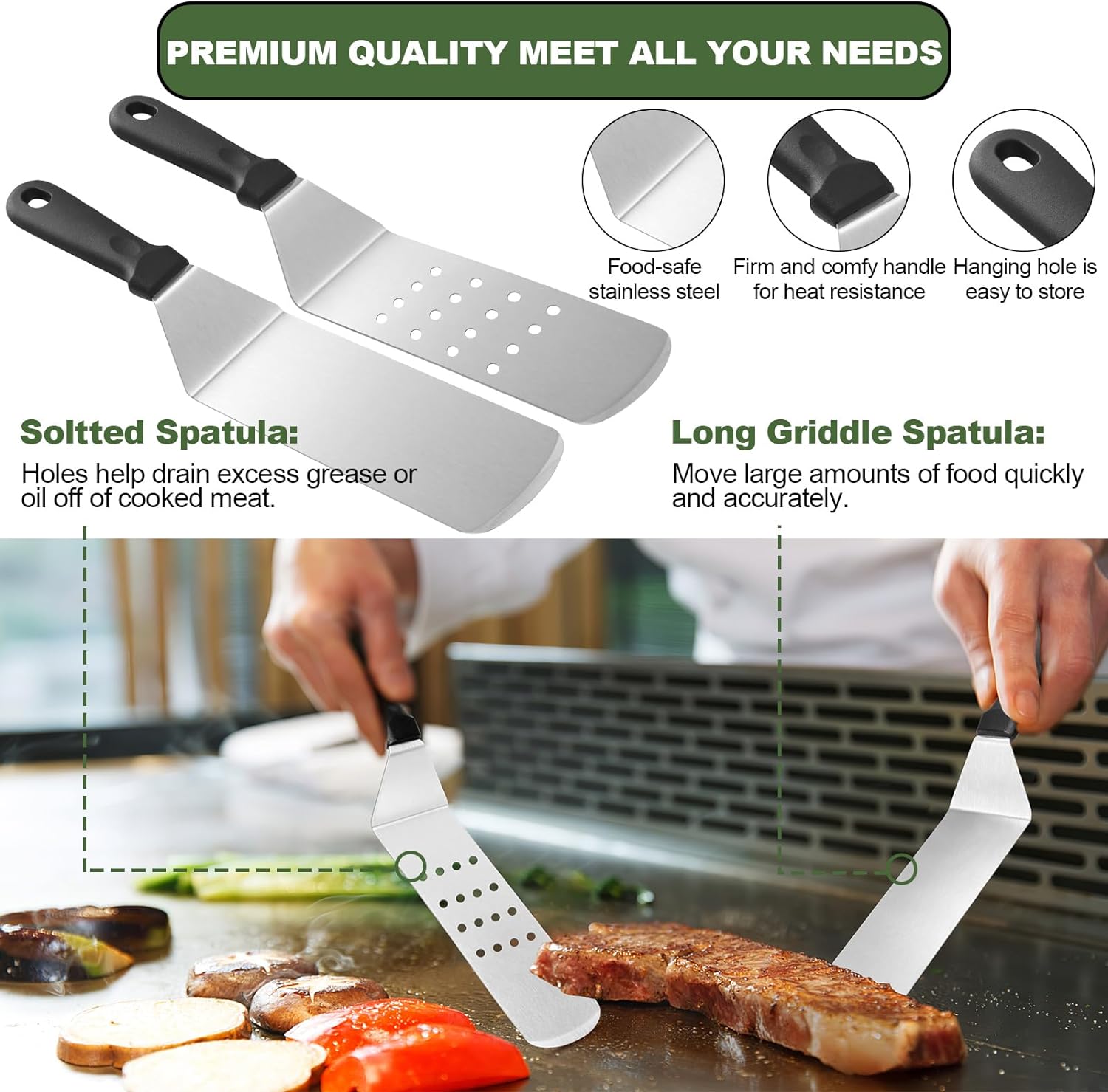 33Pcs Flat Top Griddle Accesso - огляд і ціна Camping Cooking Set Large