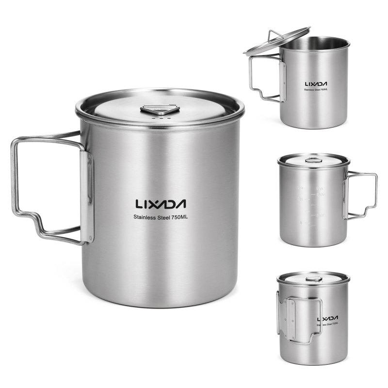 Lixada 750ml Cup Outdoor Stain - огляд і ціна Camping Cooking Mesh