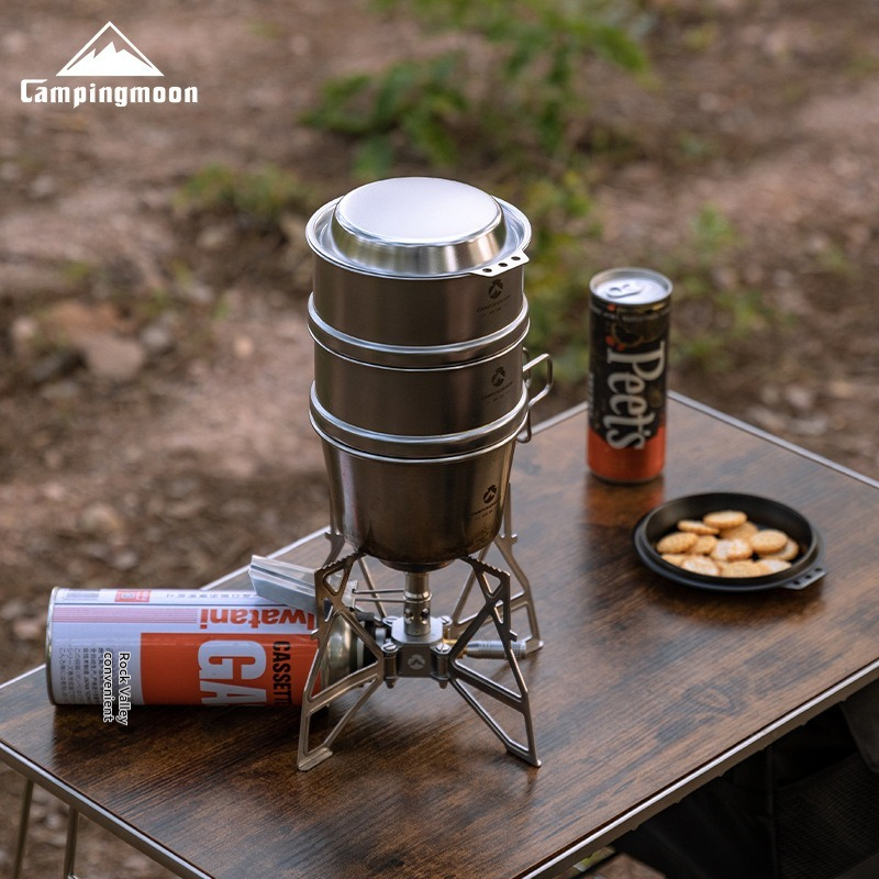 CAMPINGMOON S-SD Stainless Ste - огляд і ціна Camping Cooking Snow