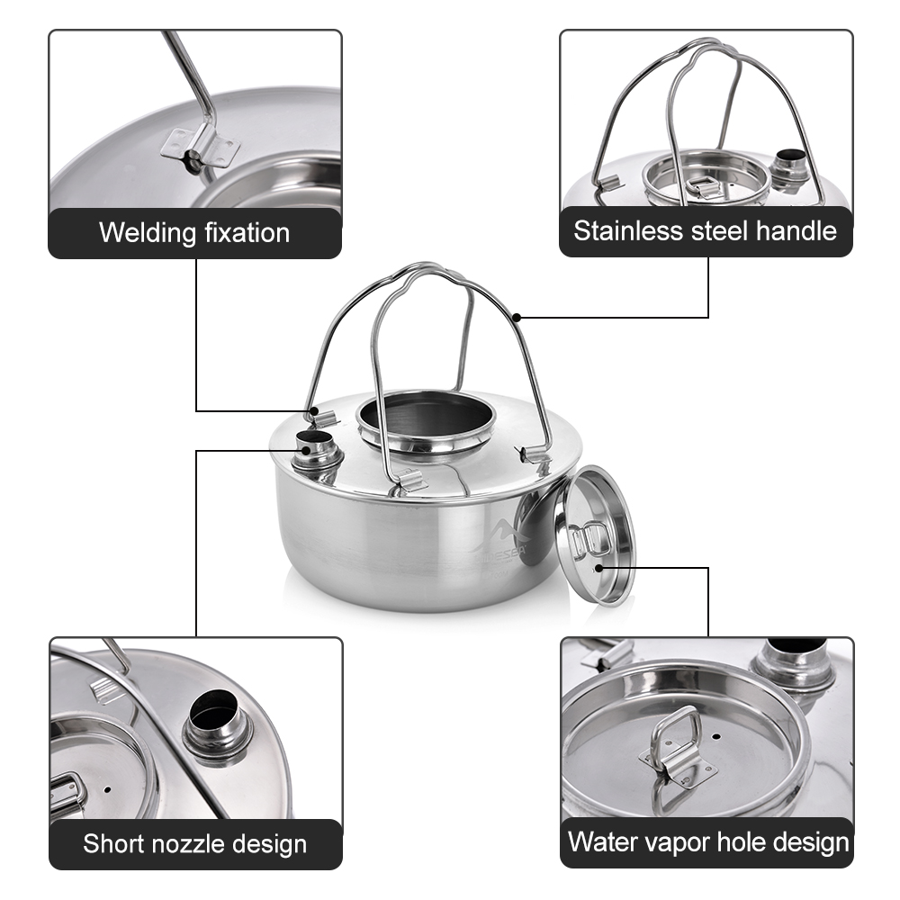 Widesea Camping Outdoor 1.7L S - огляд і ціна Camping Cooking Kit