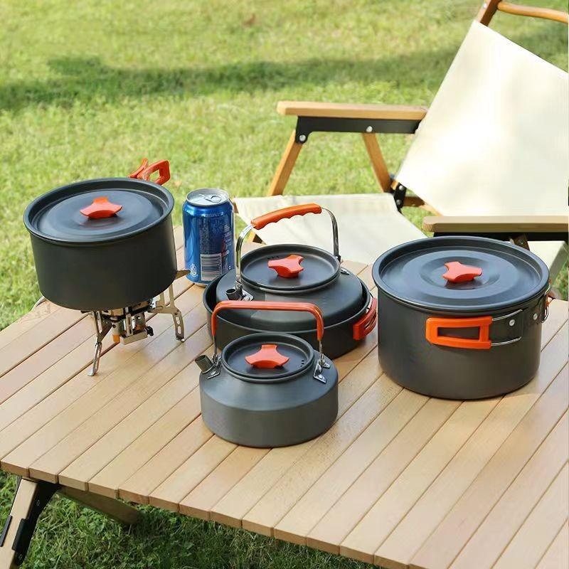 Portable Aluminum Camping Cook - огляд і ціна Camping Cooking Set Large