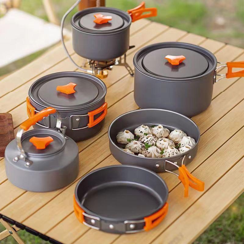 Portable Aluminum Camping Cook - огляд і ціна Camping Cooking Set Large