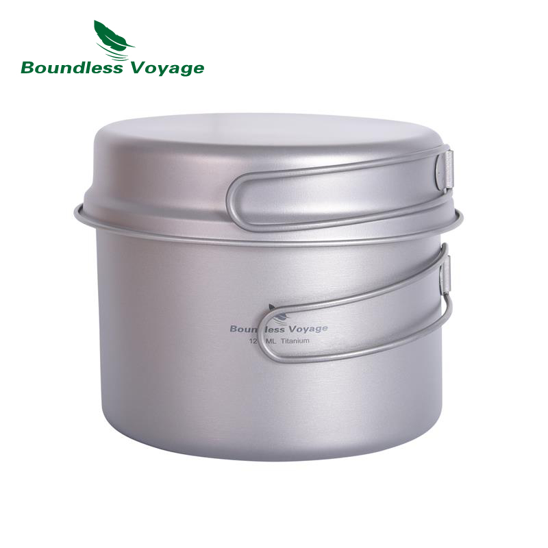 Boundless Voyage Titanium Pot  - огляд і ціна Camping Cooking Set Large
