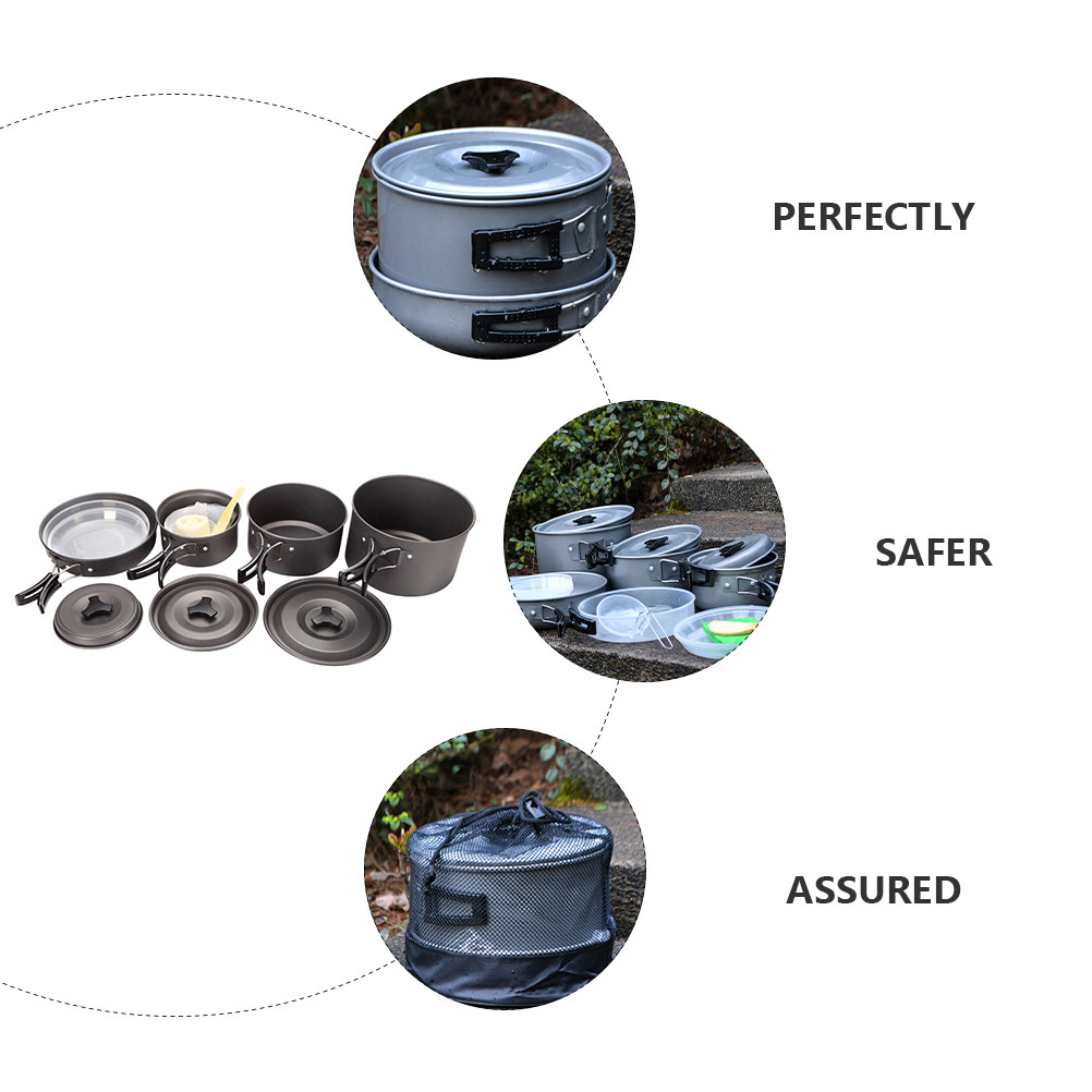1Set Compact Camping Cookware  - огляд і ціна Camping Cooking Set Compact
