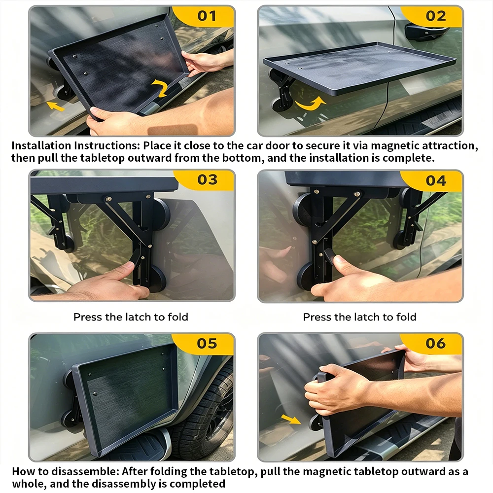 Portable Car Side Door Hanging - огляд і ціна Camping Cooking Table