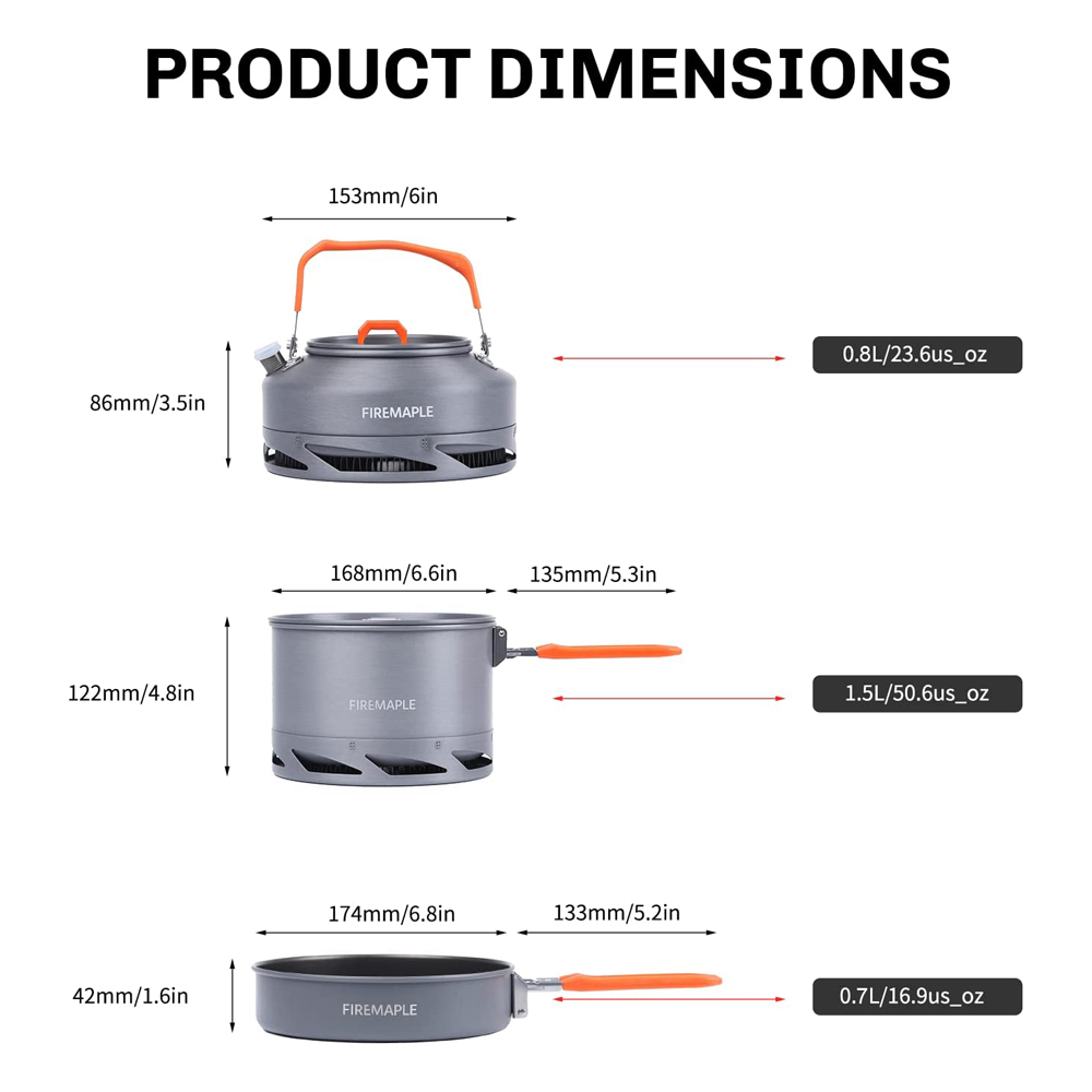 Fire Maple Camping Cookware Ut - огляд і ціна Camping Cooking Set Jetboil