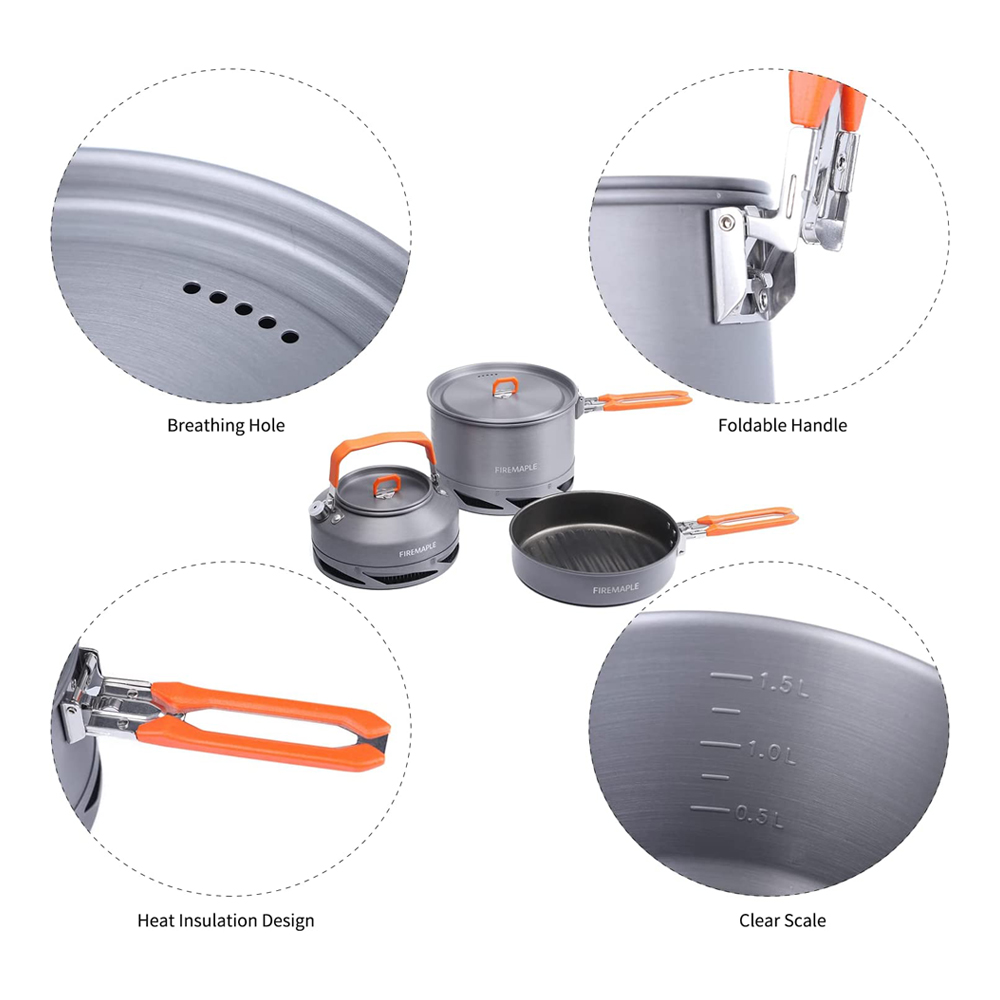 Fire Maple Camping Cookware Ut - огляд і ціна Camping Cooking Set Jetboil