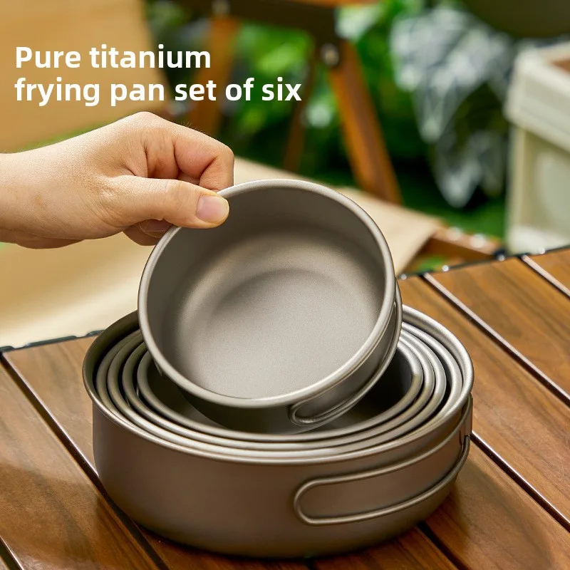 Titanium Outdoor Pot Set Picni - огляд і ціна Camping Cooking Mesh