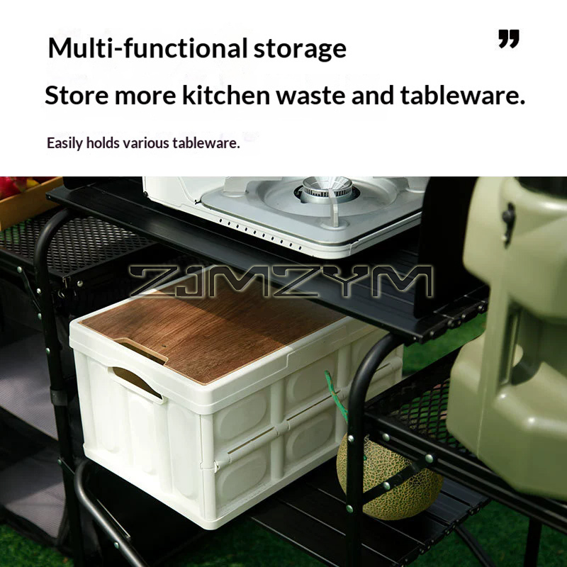 Outdoor Camping Folding Table, - огляд і ціна Camping Cooking Table With Storage