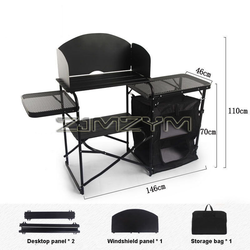 Outdoor Camping Folding Table, - огляд і ціна Camping Cooking Table With Storage