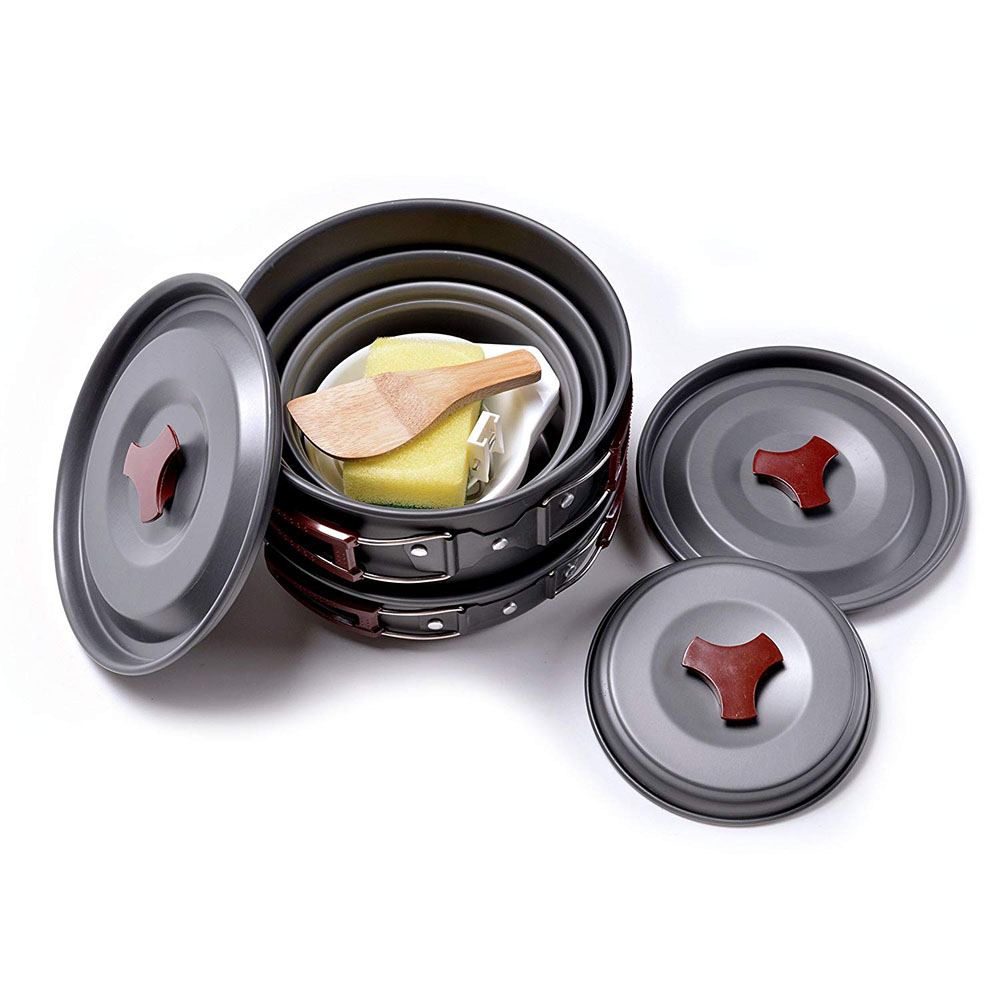 Outdoor Camping Cookware Kit N - огляд і ціна Camping Cooking Set Large