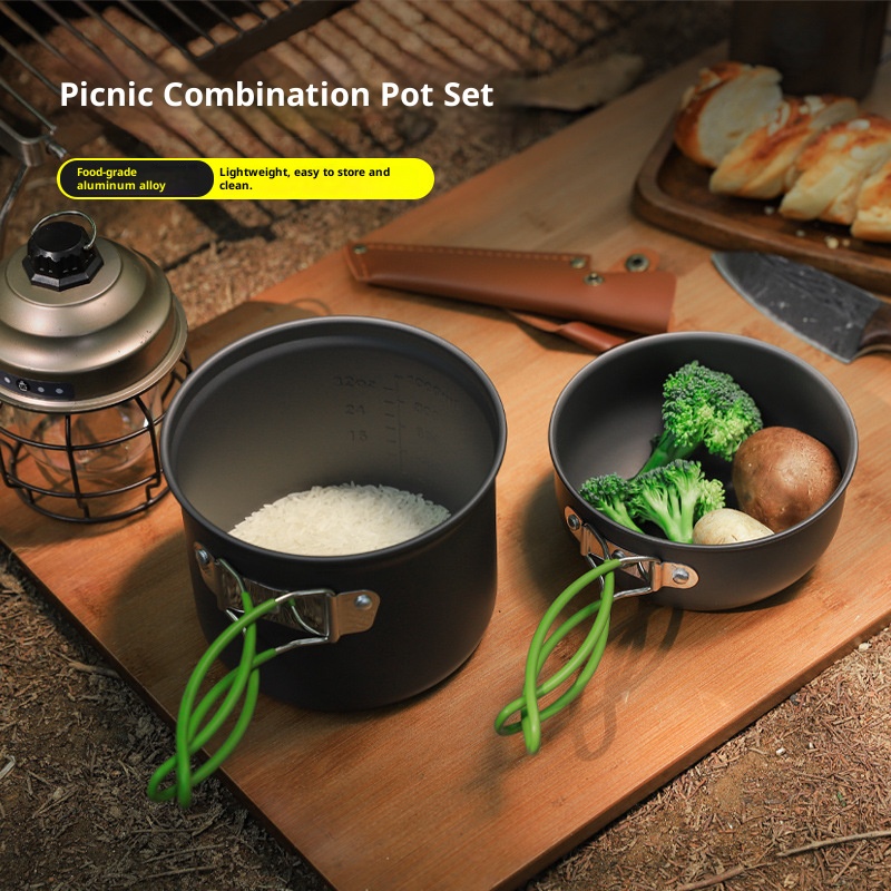 Camping Cookware Set, Ultra Li - огляд і ціна Camping Cooking Set Compact