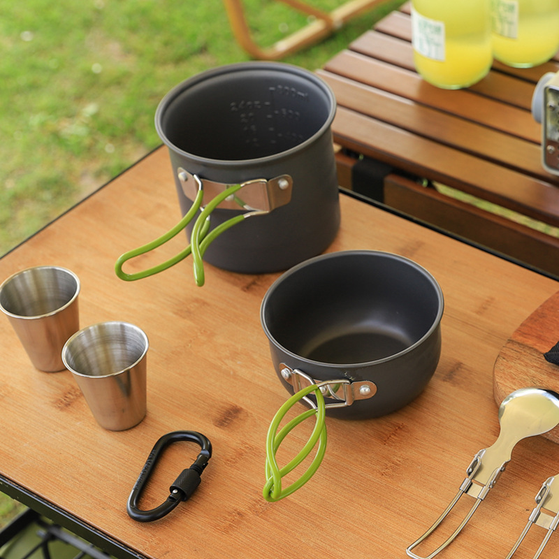Camping Cookware Set, Ultra Li - огляд і ціна Camping Cooking Set Compact