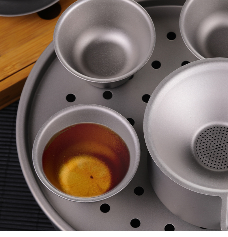 Pure Titanium Tea Set, Portabl - огляд і ціна Camping Cooking Table With Storage